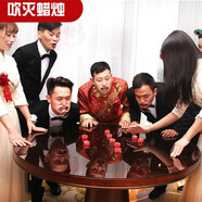 幼兒麥爆結婚游戲小道具整蠱新郎接親堵門婚禮整伴郎惡搞整人通關游戲卡 擴口器5個+一盒紅色蠟燭9個