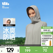 蕉下（beneunder）防曬衣女防紫外線(xiàn)夏季薄款防曬服女士披肩服短外套 遠山灰/經(jīng)典款