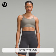 lululemon丨Like a Cloud女士長(cháng)款運動(dòng)內衣B/C*羅紋速干 LW2D03S 卡其棕 XS /4