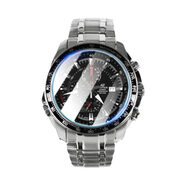 宅小圈適用卡西歐EF-545手表貼膜EDIFICE金屬表EF-545D-1A屏幕鋼化膜防摔爆Casio腕表高清水凝膜EF545鏡 【柔性+玻璃】高清表膜各2片 卡西歐EF-545