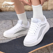 李寧（LI-NING）女鞋運動鞋子女春夏季網(wǎng)面透氣跑步鞋女士休閑鞋戶外慢跑鞋旅游鞋 標準白/微晶灰 女39(內(nèi)長245)