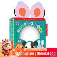 英文原版 Squeak-A-Boo 紙板洞洞書(shū) 新奇鏡子書(shū) 可愛(ài)創(chuàng  )意動(dòng)物耳朵 兒童想象力繪本 學(xué)樂(lè ) Early Learners Touch and Explore Early Learners To