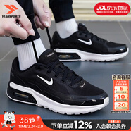 耐克（NIKE） 男鞋 26春夏AIR MAX氣墊運動(dòng)鞋子緩震慢跑鞋輕便耐磨透氣休閑鞋 黑白色/可視氣墊/現貨速發(fā) 42 （內長(cháng)265mm）