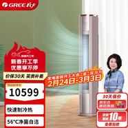 格力（GREE） 3匹京御一級變頻冷暖離子凈化凈菌自潔 純銅管立柜式空調柜機 KFR-72LW/(72587)FNhAb-B1(JDWIFI)