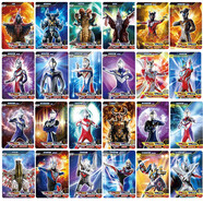 卡游（Kayou）奧特曼卡片滿(mǎn)星透明白金卡組UR收藏卡冊卡牌SSR卡怪獸超人全套 30張不同（無(wú)重復附卡冊）