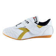 OTHER牛筋底金色道鞋兒童跆拳道鞋透氣訓練鞋粘扣道鞋男女跆拳道鞋 43 色