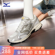 美津濃（MIZUNO）【SPEED 2K】千禧復古跑鞋男女同款運動(dòng)鞋緩震舒適透氣跑步鞋 06/南極灰/銀色/石青色 40.5 (260mm)