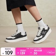 特步情侶男女板鞋小白鞋空軍一號春夏透氣耐磨百搭運動(dòng)板鞋休閑鞋