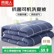 南極人 A類(lèi)抗菌可機洗夏被 單人夏季空調被子被芯夏涼被 150*200cm