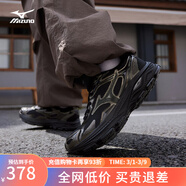 美津濃（MIZUNO）RACER S 軟底輕便運動(dòng)跑步鞋男女同款緩震透氣休閑慢跑鞋 21/暗黑金屬 44 (285mm)