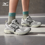 美津濃（MIZUNO）【SPEED】運動(dòng)跑步鞋男女星速鞋復古老爹鞋透氣緩震跑鞋 08/中灰/黑 41 (265mm)