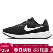 耐克NIKE女跑步鞋REVOLUTION6運動(dòng)鞋DC3729-003黑白35.5