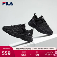 FILA斐樂(lè )女鞋跑步鞋火星二代復古老爹鞋運動(dòng)鞋休閑慢跑鞋FILA MARS Ⅱ 黑色-BK-F12W141116F 38