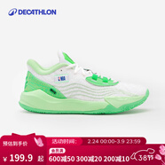 迪卡儂NBA官方授權籃球鞋減震耐磨湖人勇士低幫鞋運動(dòng)籃球鞋 凱爾特人-淺綠色-大碼 46