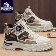 巧宙暖秋傳奇保羅家紡店馬丁靴男士高幫登山工裝靴子男休閑百搭潮鞋 米卡 39