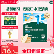 英氏（Engnice）嬰幼兒米餅蔬菜味48g寶寶嬰兒零食溫和磨牙餅干哄娃解饞入口易溶