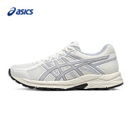 亞瑟士（asics）女子跑步鞋網(wǎng)面透氣輕便減震跑鞋運動(dòng)鞋 白色/灰色 37.5