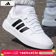 阿迪達斯（adidas）板鞋男鞋 2026春季新款運動(dòng)鞋低幫透氣休閑鞋耐磨輕便小白鞋 透氣小白鞋/現貨速發(fā)/熱銷(xiāo)款 43 （內長(cháng)265+mm）