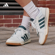 adidas ENTRAP美式校園風(fēng)運動(dòng)少年感復古籃球風(fēng)板鞋男女阿迪達斯   白色/藍色   40