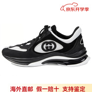 古馳（GUCCI）RU舒適柔軟低幫生活休閑鞋男款黑色 黑色 42.5 有原裝鞋盒