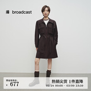 播商場(chǎng)同款收腰洋氣別致連衣裙女25春新款精致獨特裙子BDS1LD1178 G20甘石 M