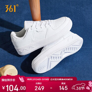 361°運動(dòng)女鞋春夏季學(xué)生復古厚底增高小白休閑板鞋子女682116601F-7
