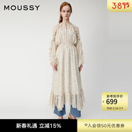 moussy 【歐陽(yáng)娜娜同款】女裝新款度假連衣裙028GAH30-6140 075花紋米色 M 00002