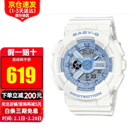 卡西歐（CASIO）女表BABY-G少女時(shí)代女黑金多功能電子防水運動(dòng)手表女 送禮推薦 BA-110XBE-7A