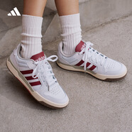adidas ENTRAP美式校園風(fēng)運動(dòng)少年感復古籃球風(fēng)板鞋男女阿迪達斯   白色/紅色   40