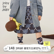 jnby by JNBY江南布衣童裝全棉舒適短款半身裙公主裙可愛(ài)春女童兒童1O1D12150 215/深灰褐 110 cm