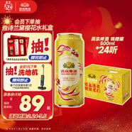燕京【京東限定】啤酒 錦鯉罐500ml*24聽(tīng) 整箱裝 年貨送禮
