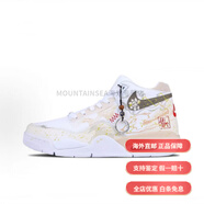 耐克（NIKE）球鞋定制FlightLegacy銀霧金鬃新國風(fēng)手繪暈染休閑運動(dòng)中幫籃球鞋 御馬凌云 40.5 支持鑒定,假一賠十