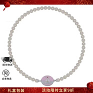 VVIENNE WESTLOCK西太后項鏈搪瓷珍珠項鏈女生毛衣鏈輕奢鎖骨鏈送女友生日禮物 淺紫色