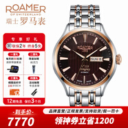 ROAMER瑞士原裝進(jìn)口羅馬表 全自動(dòng)機械男士手表ETA機芯100米防水133周年 133周年限量版 415637 49 65 40