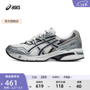 亞瑟士ASICS運動(dòng)休閑鞋男女同款復古老爹鞋透氣慢跑鞋運動(dòng)鞋 GEL-1090 白色/銀色 41.5