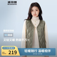 波司登25年秋冬羽絨馬甲女士休閑輕薄送禮外套商場(chǎng)熱賣(mài)同款B250130006