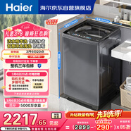 海爾（Haier）云溪2.0全自動(dòng)波輪洗衣機 10KG 雙動(dòng)力免清洗 直驅 家電以舊換新京東自營(yíng) EMS100B37Mate6