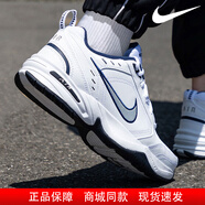 耐克（NIKE）官方男鞋鞋子輕便減震老爹鞋復古運動(dòng)鞋休閑鞋透氣跑步鞋 415445-102白/銀LOGO/Air氣墊 建議大半碼 42