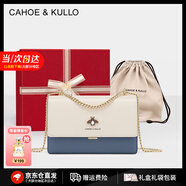 CAHOE KULLO包包女包2025年新款女士斜挎包輕奢侈單肩包時(shí)尚小方包情人節禮物 淺藍色【禮盒裝】--CK女包 實(shí)用走心高級感禮盒裝