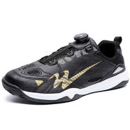 妙普樂(lè )規則破壞者碳板跑鞋雙星男鞋乒乓球鞋情侶款匹克球鞋旋轉紐扣網(wǎng)面 黑金 44