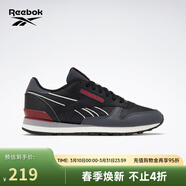 銳步銳步官方24新品男女款CLASSIC LEATHER CLIP拼色復古休閑運動(dòng)跑鞋 100074395 43 (28cm),US: 10