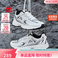 卡帕（Kappa）女鞋春季網(wǎng)面運動(dòng)鞋女款透氣老爹鞋子女百搭休閑跑步鞋 經(jīng)典白 38