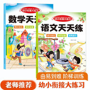 幼小銜接入學(xué)準備練習冊 語(yǔ)文數學(xué)天天練（共2冊） 幼小銜接大練習 一日一練漢字描紅3-6歲學(xué)前班練習冊 幼兒園學(xué)前啟蒙幼升小必備輔導書(shū)