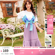 兩三事絲絨半身裙春季女黑色百褶裙裙子復古半裙長(cháng)裙 開(kāi)心自轉體 黑色 厚款 y L