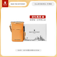 MYD手機包斜挎包女迷你運動(dòng)戶(hù)外騎行旅游隨身小包護照包登機牌證件包 桔色(芒果黃)編織繩+豎版包