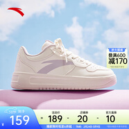 安踏輕松板鞋厚底小白鞋女鞋2026春季增高百搭運動(dòng)鞋休閑鞋女神節禮物 【大logo】紙莎白-1 36