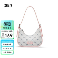 森馬（Semir）女包韓版單肩斜挎包2026新款小眾設計腋下包手提包時(shí)尚百搭 粉色