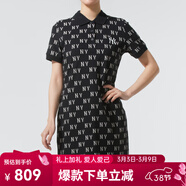 MLB官方 潮流新款t恤直筒裙子26春季短裙純色休閑連衣裙3FOPM0353 紐約洋基隊/黑色 S 165/88A