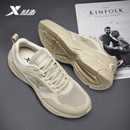 特步（XTEP）運動(dòng)鞋男鞋夏季網(wǎng)面鞋子男戶(hù)外跑步鞋學(xué)生休閑鞋旅游透氣慢跑鞋男 0089-2黏土色 40