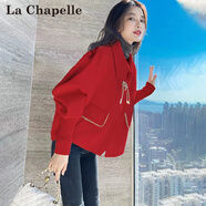 拉夏貝爾（La Chapelle）短外套女裝2026年春秋季新款小個(gè)子小香風(fēng)外套上衣服毛呢大衣女春 紅色 L 【推薦110-120斤左右】